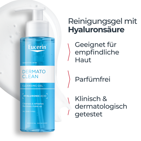 EUCERIN DermatoCLEAN Reinigungsgel erfri Fl 200 ml