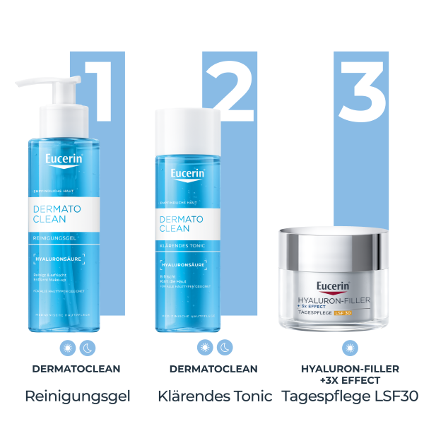 EUCERIN DermatoCLEAN Reinigungsgel erfri Fl 200 ml