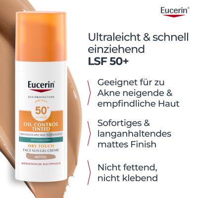 EUCERIN SUN Fa Oil Con Gel-Cr me LSF50+ Disp 50 ml
