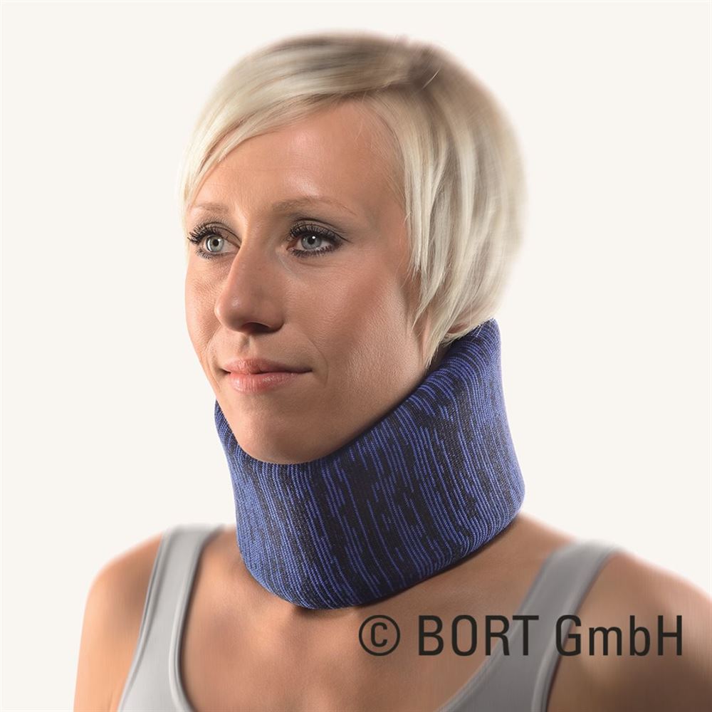 BORT Cervicalstütze Eco 7.5cm/-45cm blau/schwarz