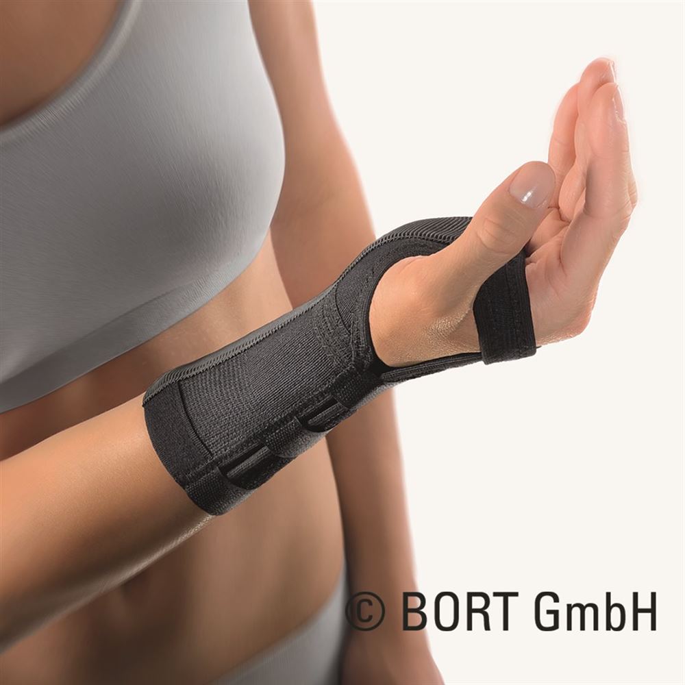 BORT Handgelenkstütze Schiene XS links schwarz