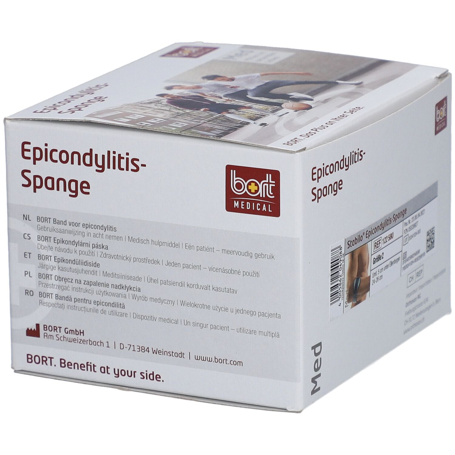 BORT Stabilo Epicondylitis Spange Gr2 silber