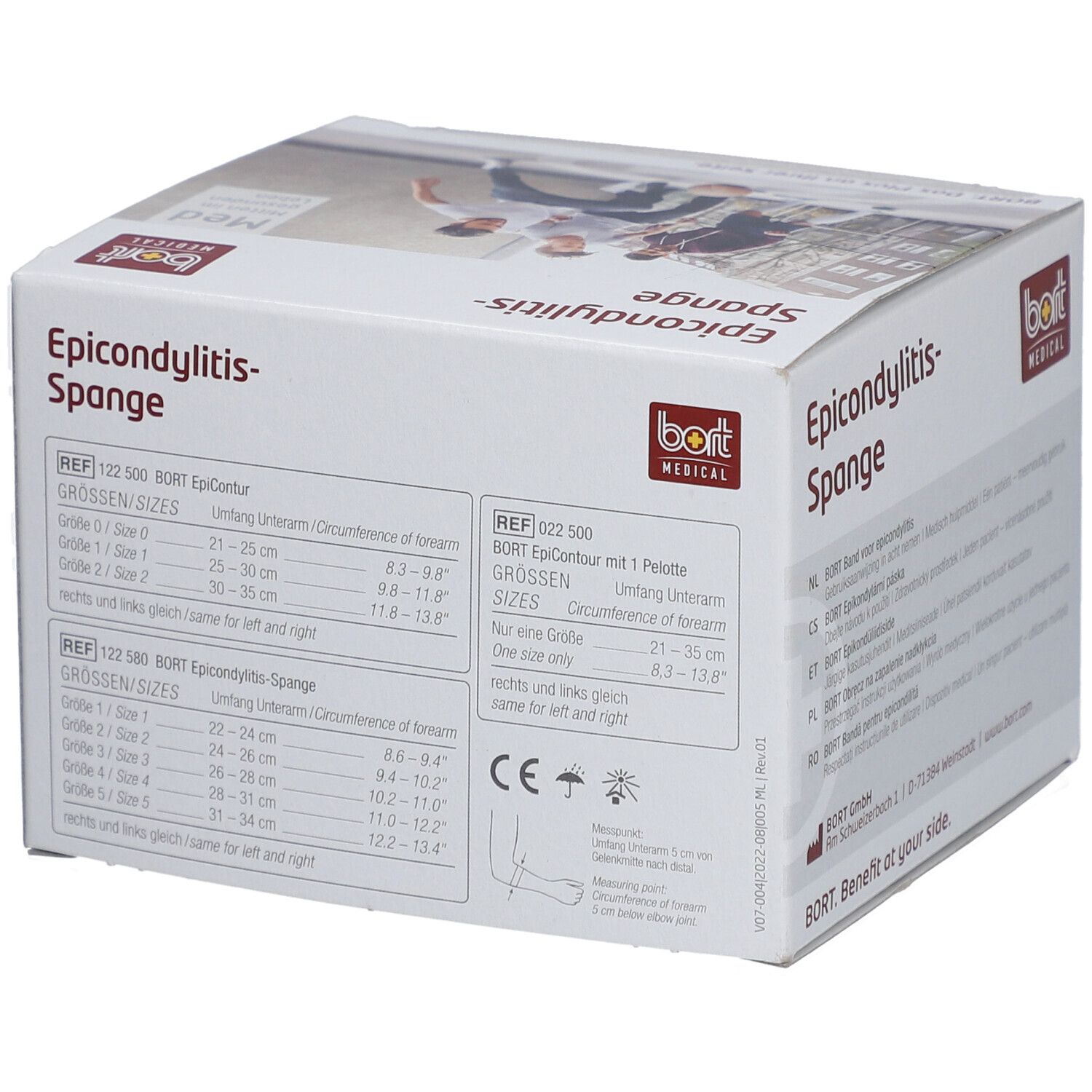 BORT Stabilo Epicondylitis Spange Gr2 silber