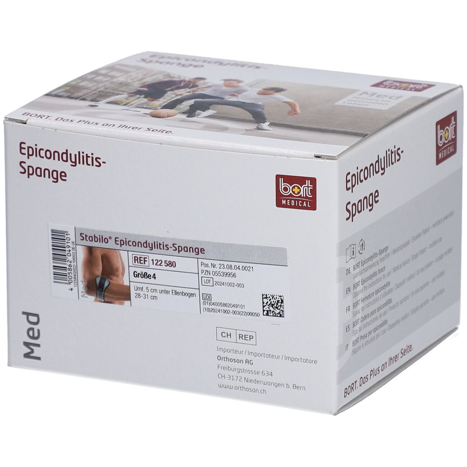 BORT Stabilo Epicondylitis Spange Gr4 silber