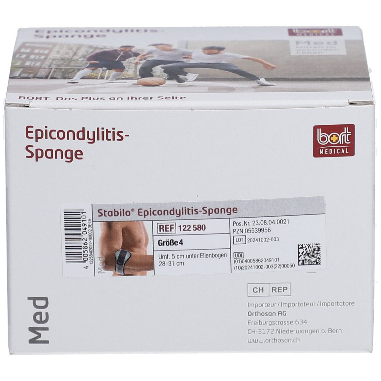 BORT Stabilo Epicondylitis Spange Gr4 silber