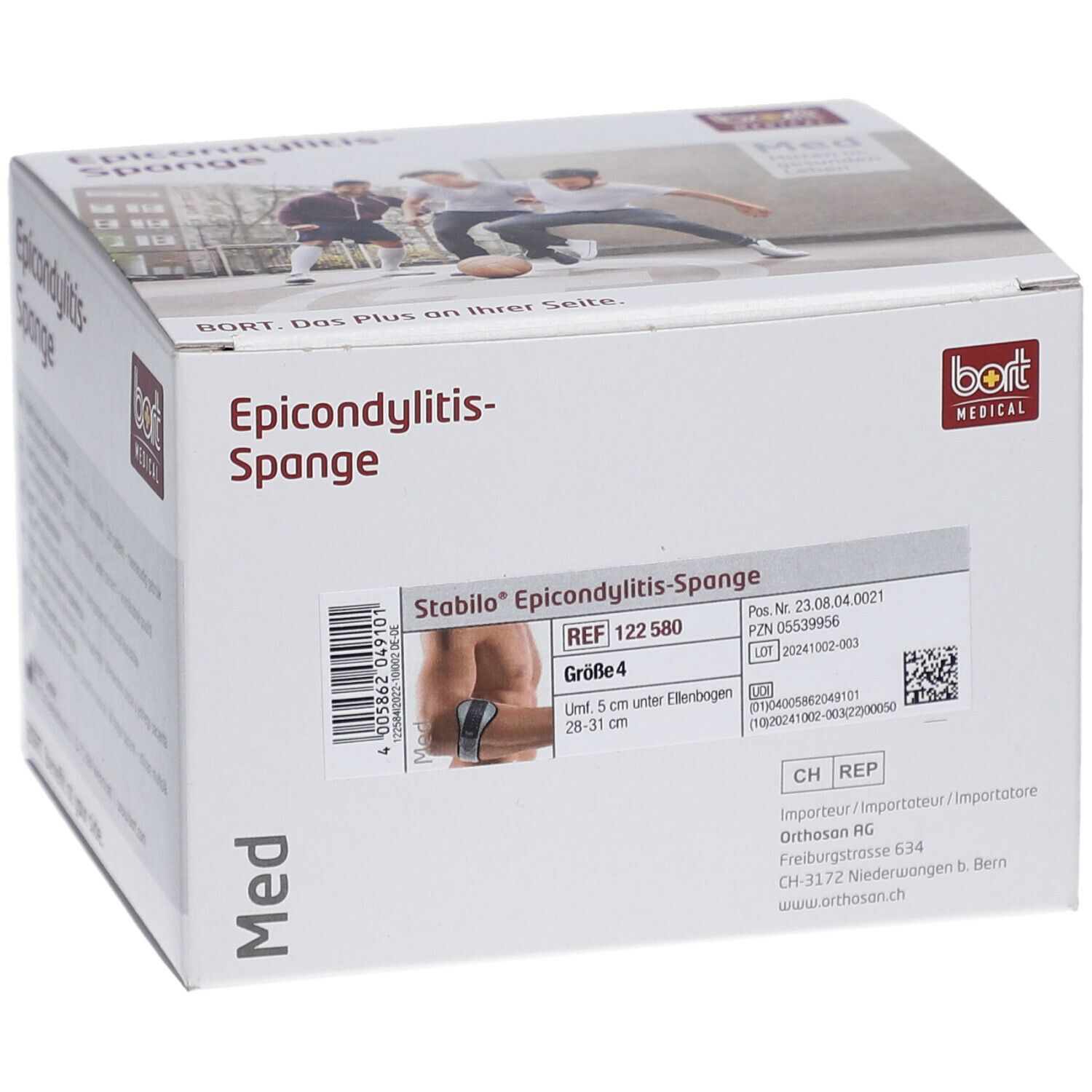 BORT Stabilo Epicondylitis Spange Gr4 silber