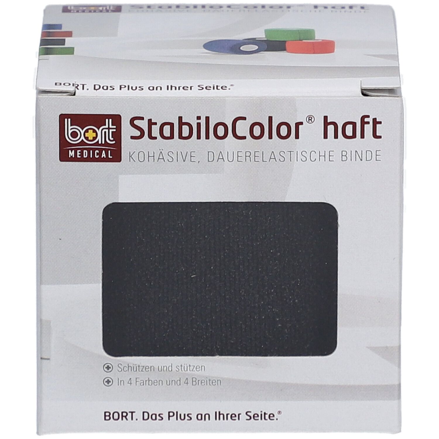 BORT STABILO COLOR Binde 6cmx5m kohesiv schwarz
