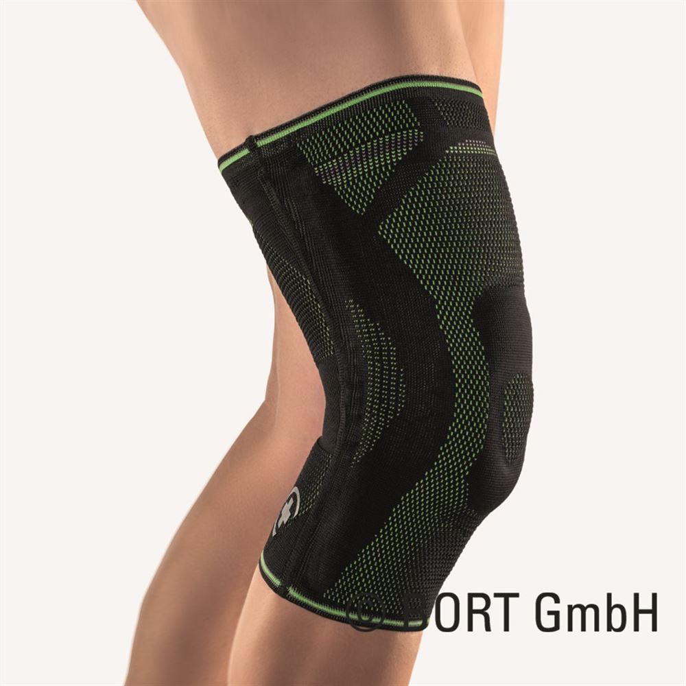 BORT StabiloGen Sport Kniebandage 2 schwarz/grün