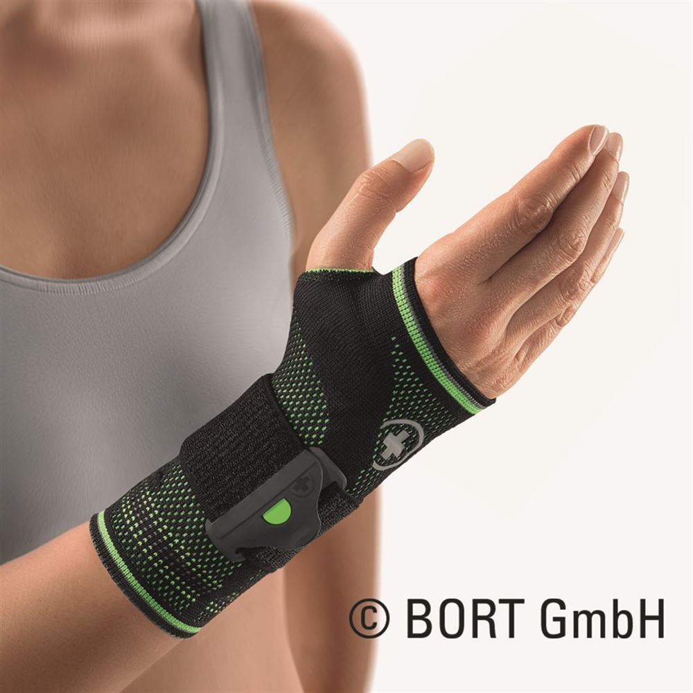 BORT MANUBASIC Sport XL rechts schwarz/grün