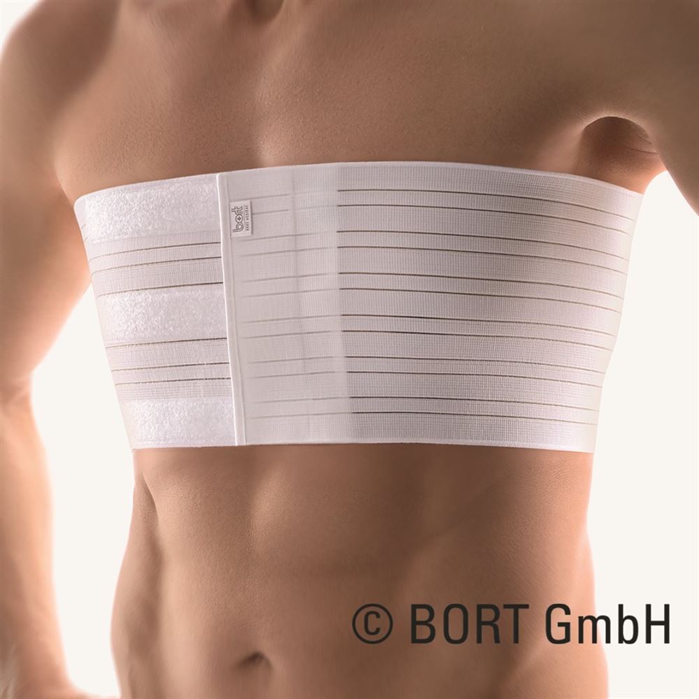 BORT elastischer Rippengurt L Herren weiss