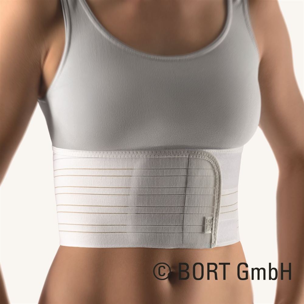 BORT elastischer Rippengurt XL Damen weiss
