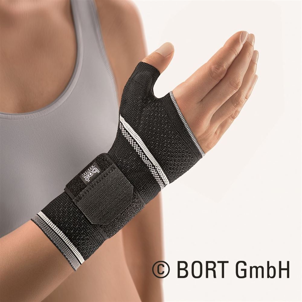 BORT Manu-Basic Plus L links schwarz