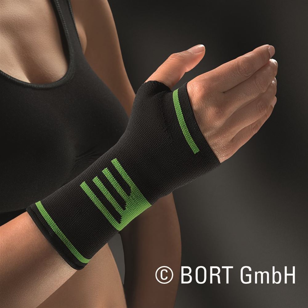 BORT ActiveColor Sport Daumen-Hand L schw/grün