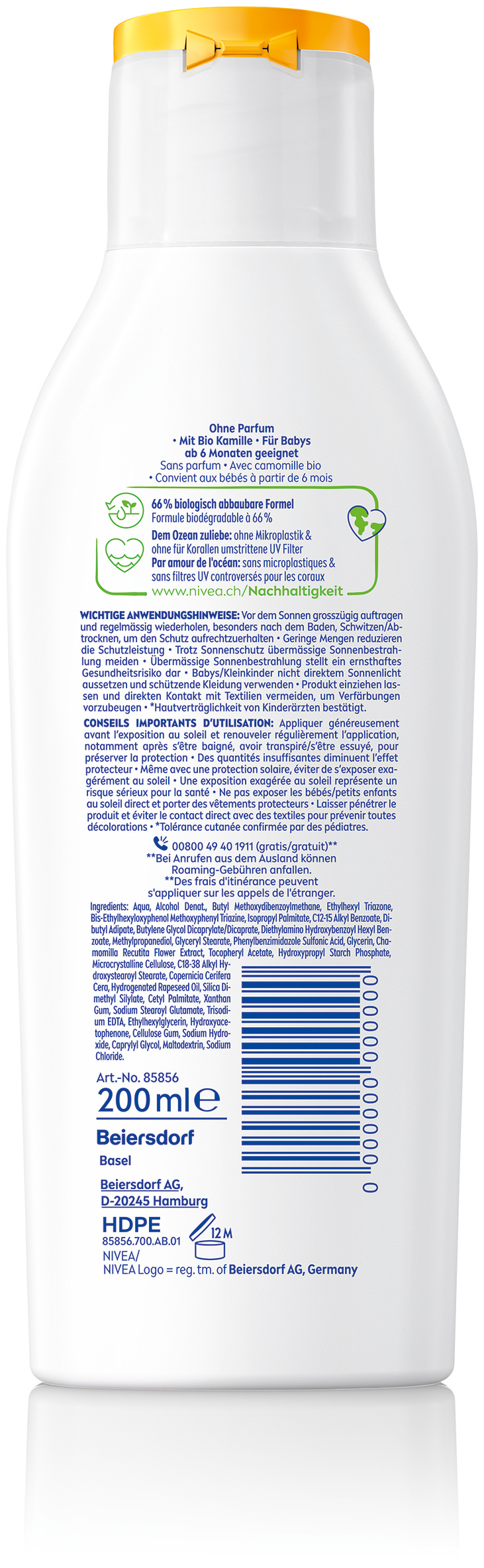 NIVEA SUN Babies&Kids Lot Prot Sens LSF50+ 200 ml