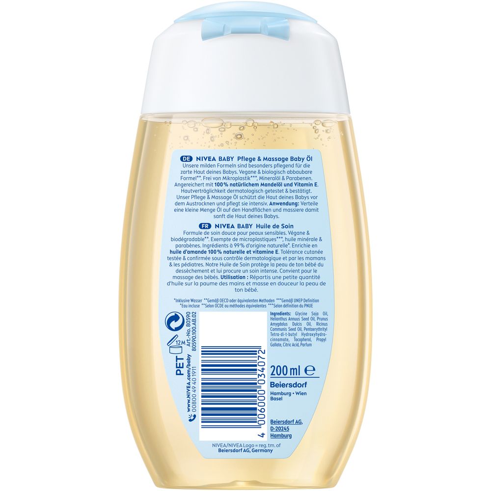 NIVEA BABY Pflege-&Massageöl Fl 200 ml