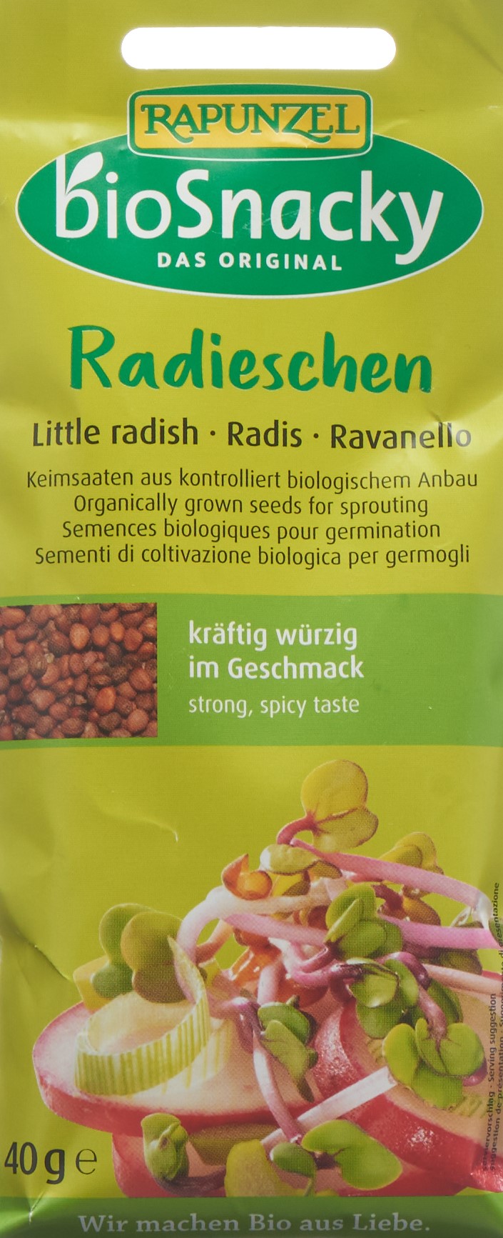 BIOSNACKY Radieschen Btl 40 g