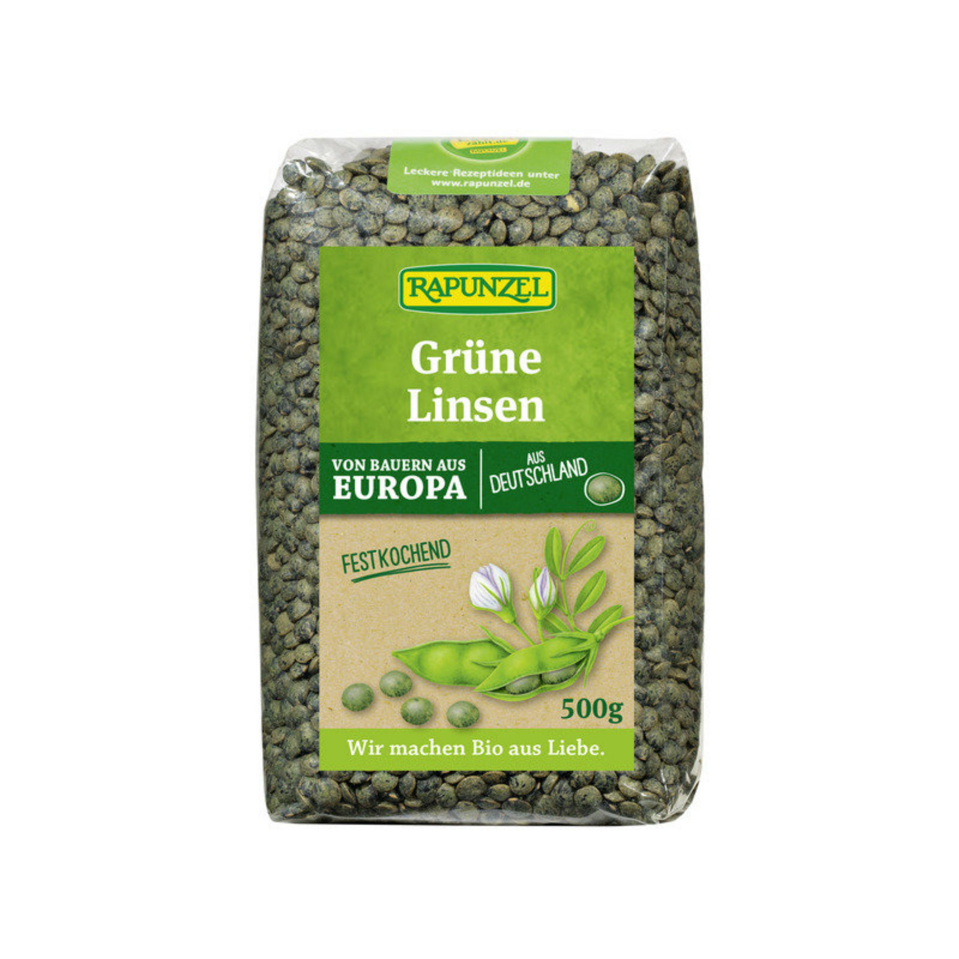 RAPUNZEL Linsen grün 500 g