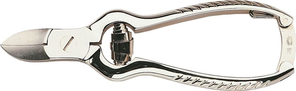 NIPPES Fussnagelzange 13cm mit Feder vernickelt