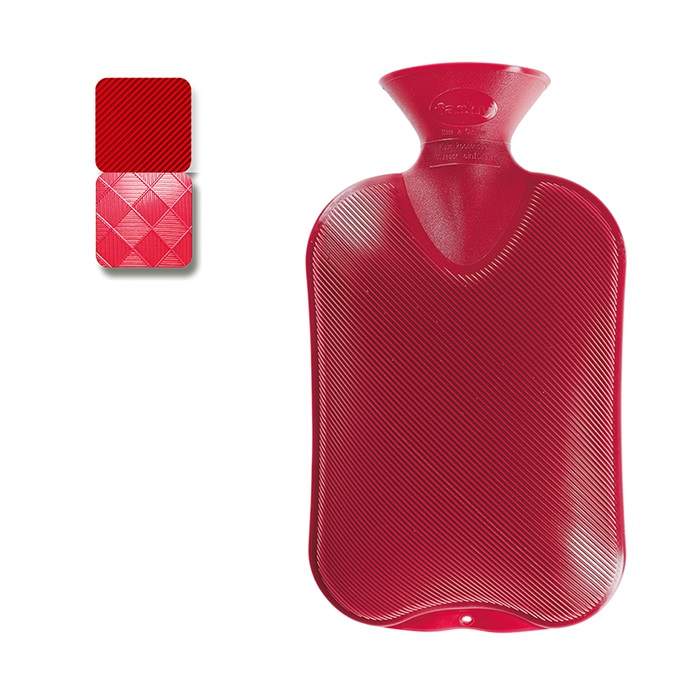 FASHY Wärmflasche 2l Halblamelle cranberry