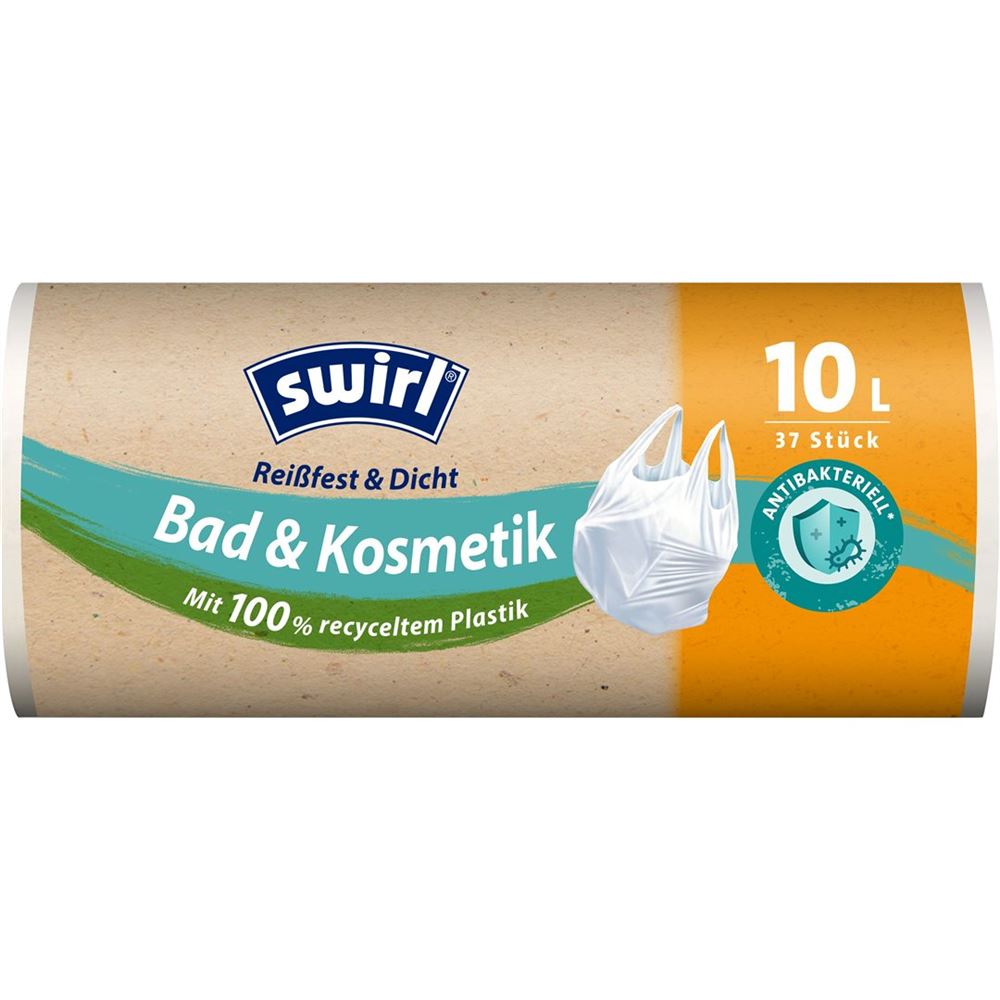 SWIRL Badezimmer Müllbeutel 10l antibakt 37 Stk