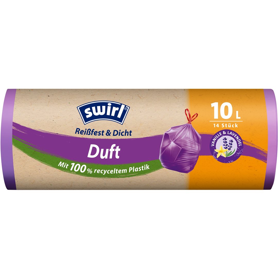 SWIRL Duft-Müllbeutel 10l Lavendel-Vanille 14 Stk