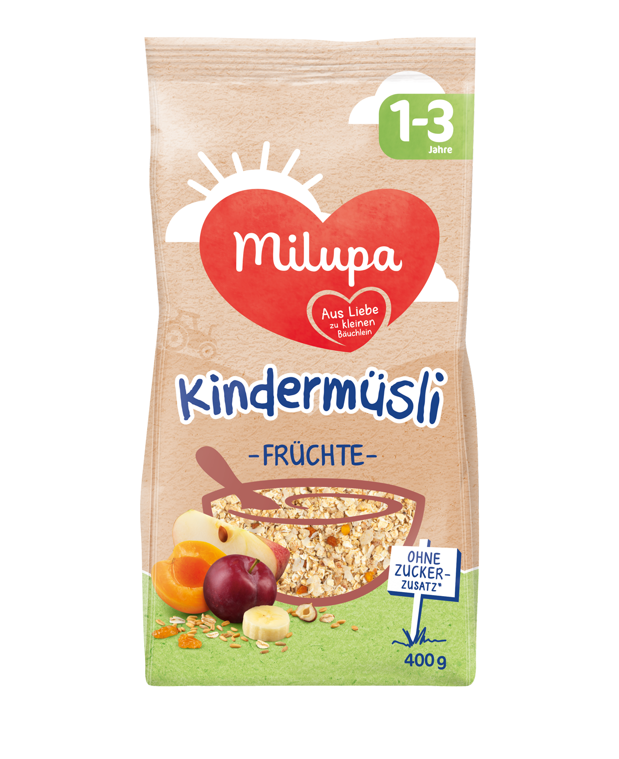 MILUPA Kindermüsli feine Früchte 400 g