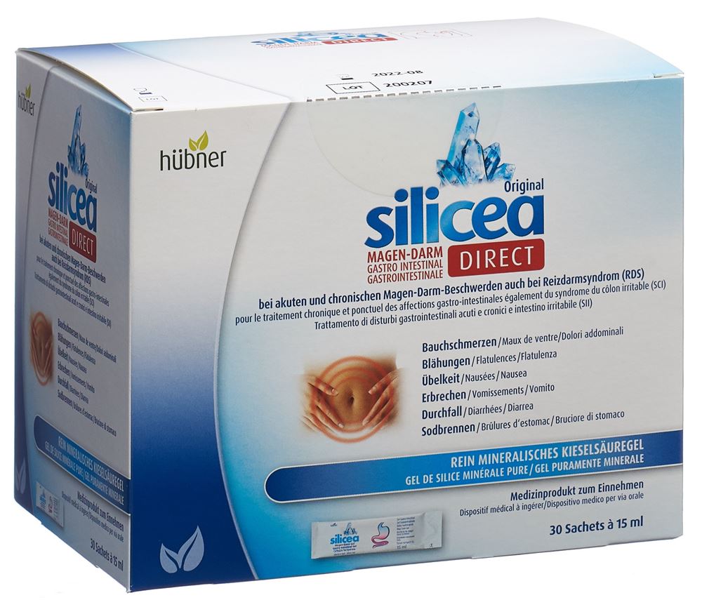 HÜBNER Silicea Mag Darm Direct Gel 30 Stick 15 ml