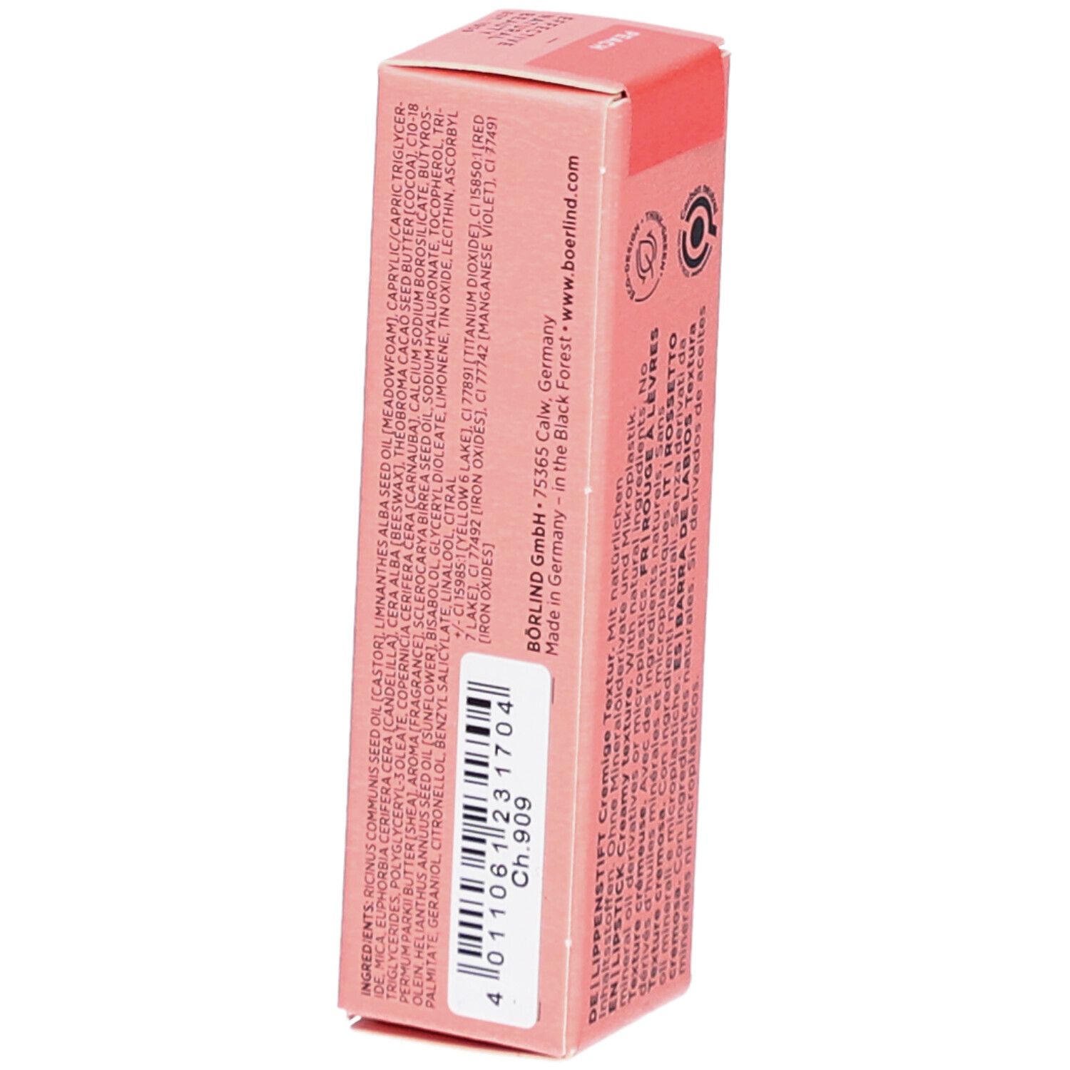 BÖRLIND Lippenstift Peach