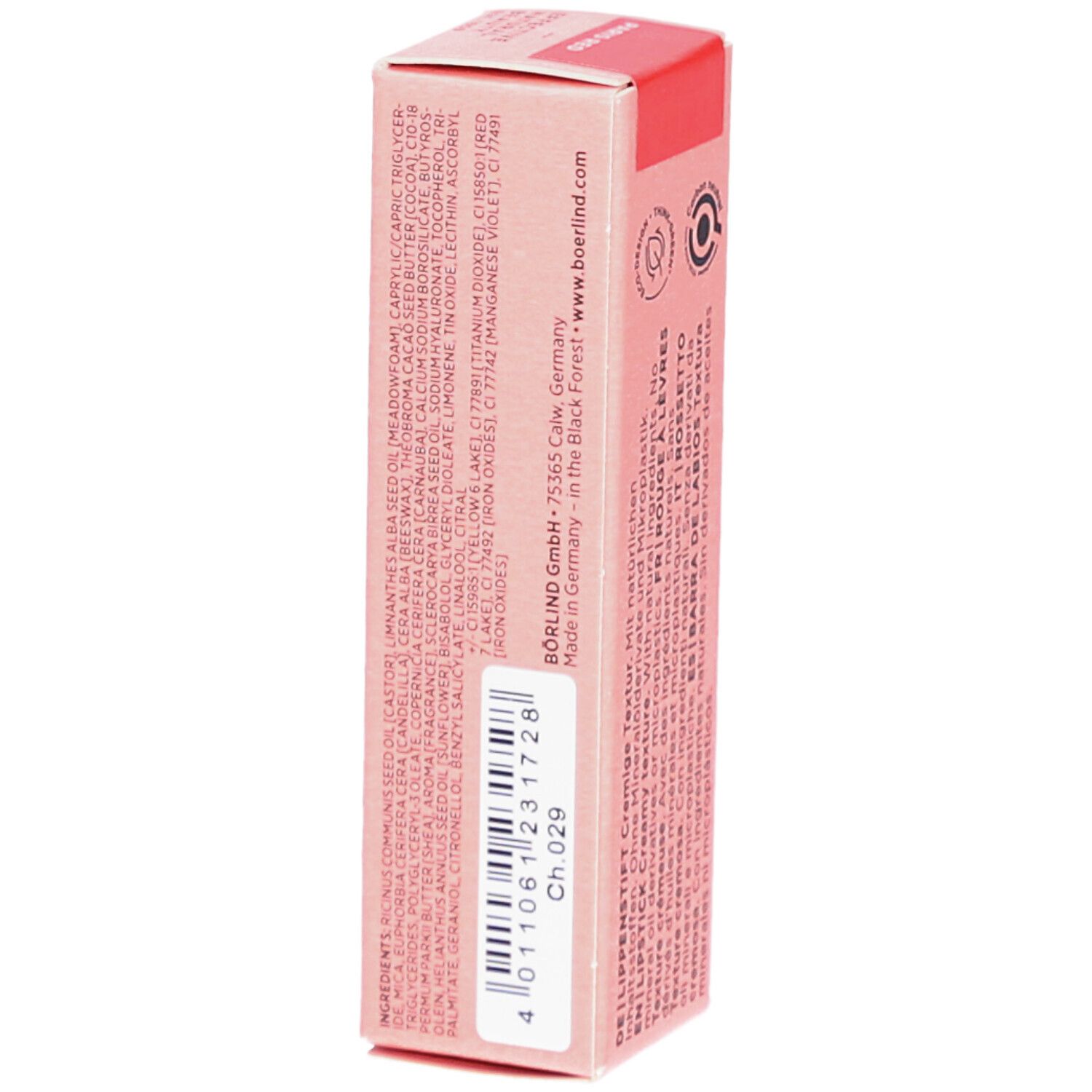 BÖRLIND Lippenstift Paris Red