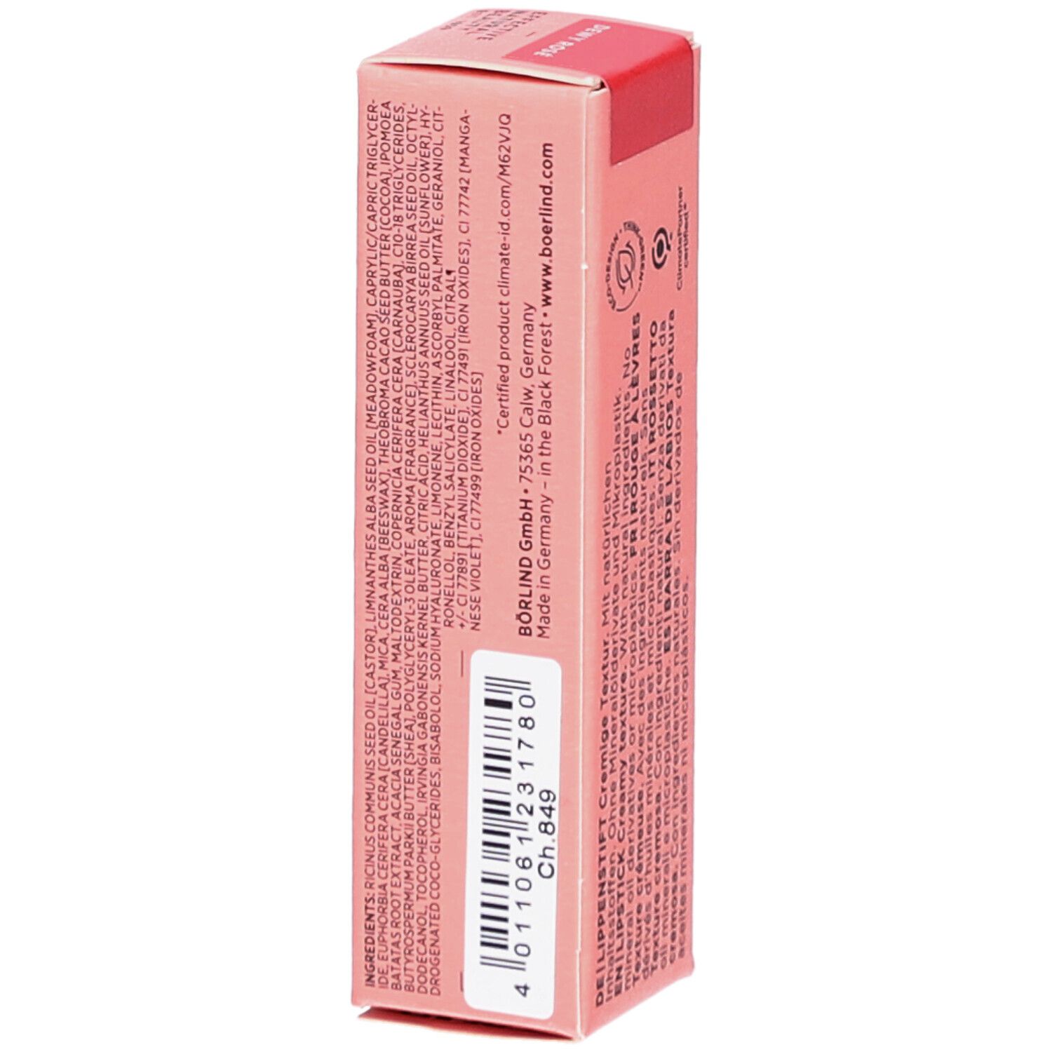 BÖRLIND Lippenstift Dewy Rosé