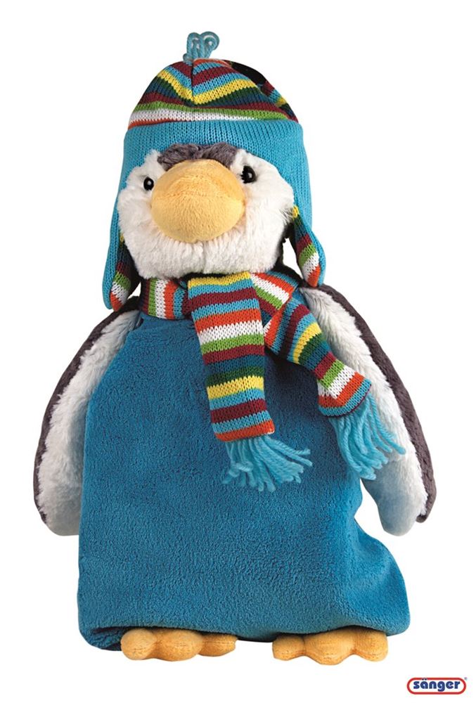 SÄNGER Wärmflasche Plüschtier 0.8l Pinguin Paul