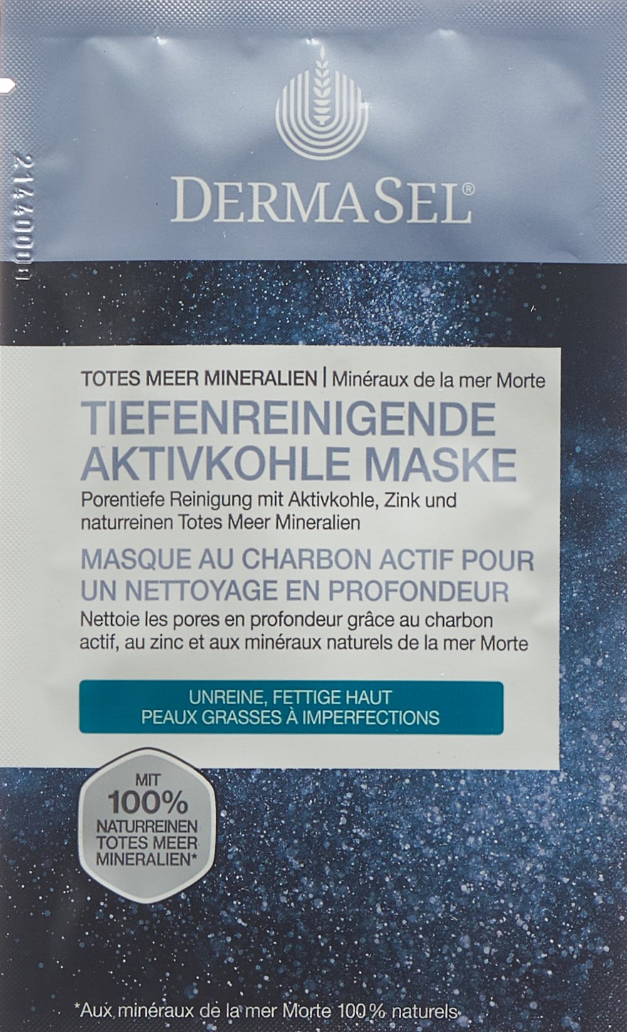 DERMASEL Maske Aktivkohle D/F Btl 12 ml