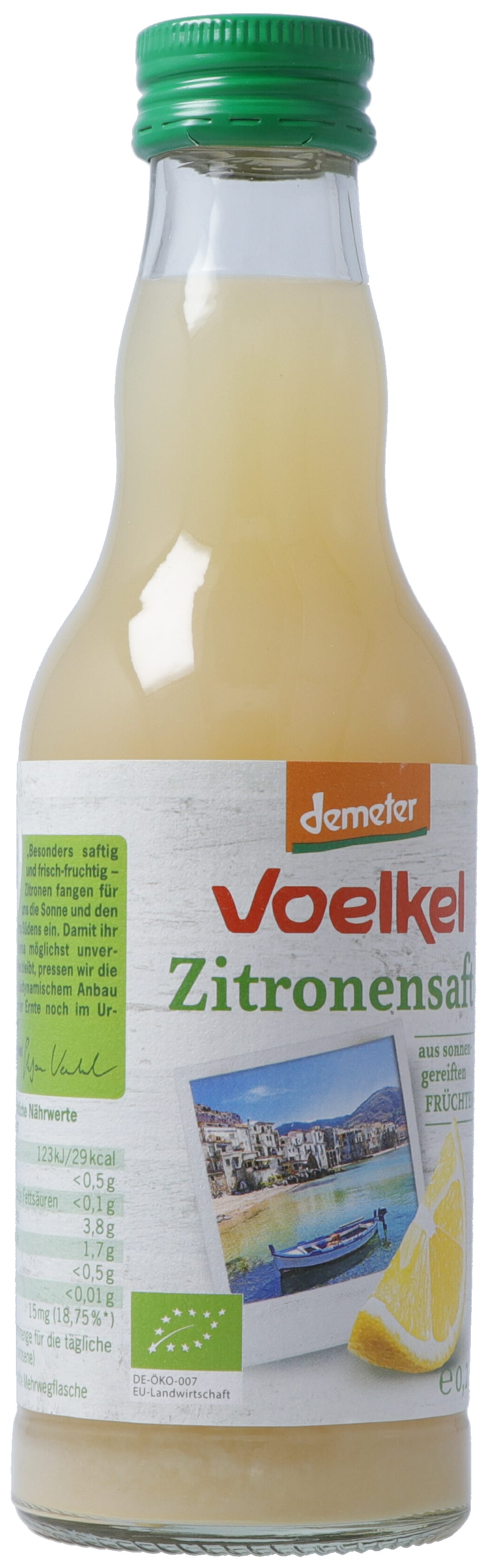 VOELKEL Zitronensaft Demeter Glasfl 200 ml