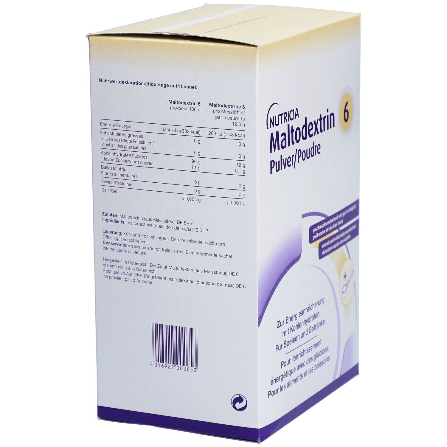 NUTRICIA Maltodextrin 6 Plv 750 g
