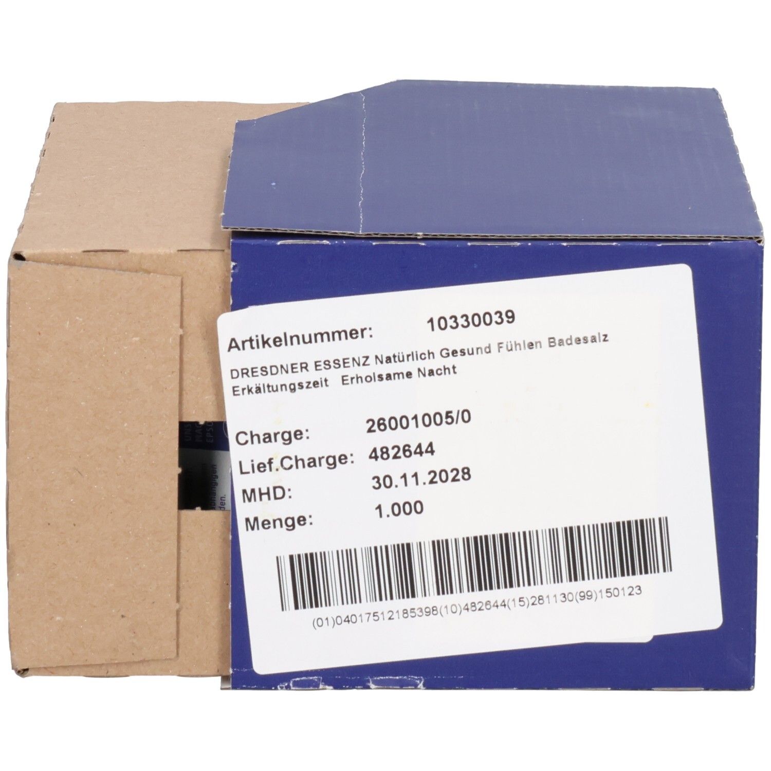 DRESDNER Badesalz Erkält Nat gesu fühl 12 x 60 g