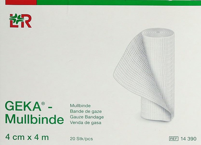 GEKA Mullbinde 4cmx4m 20 Stk