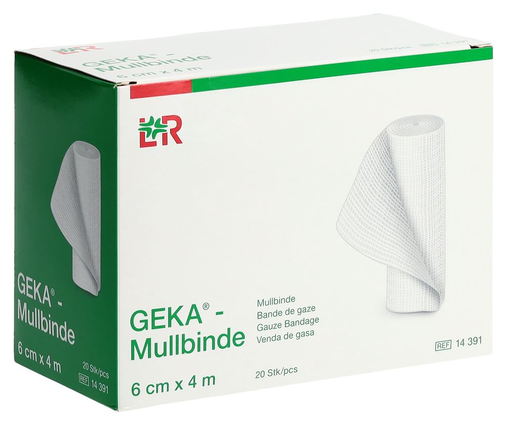 GEKA Mullbinde 6cmx4m 20 Stk