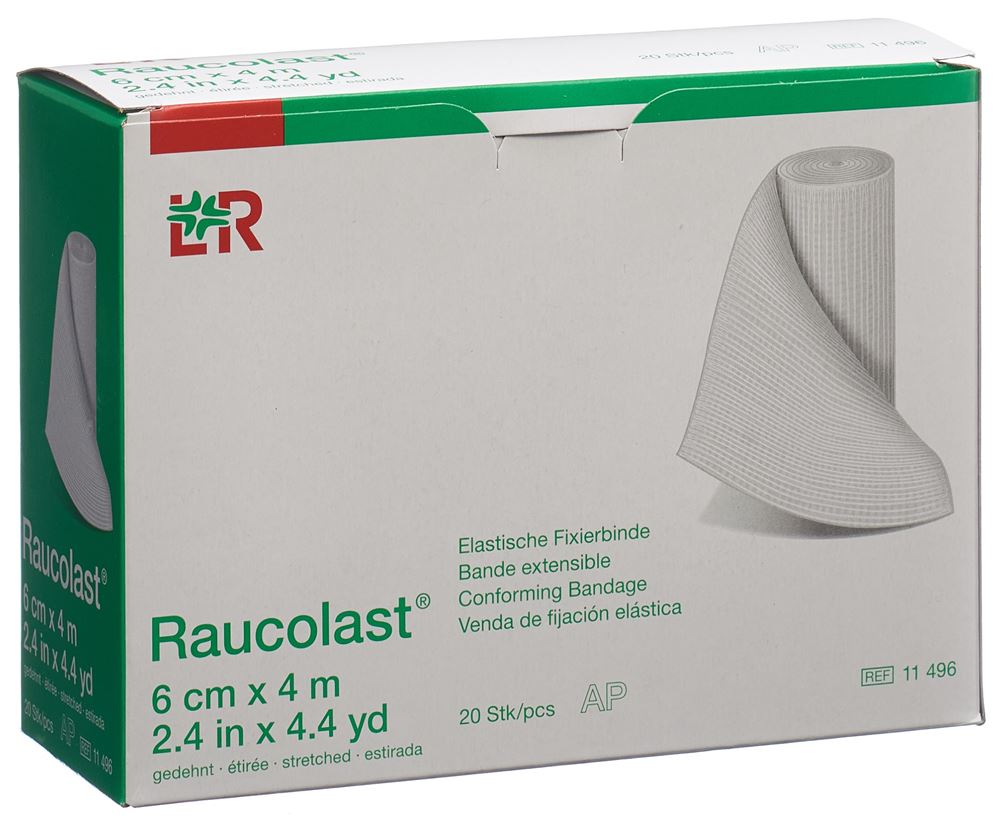 RAUCOLAST elastische Fixierbinde 6cmx4m 20 Stk