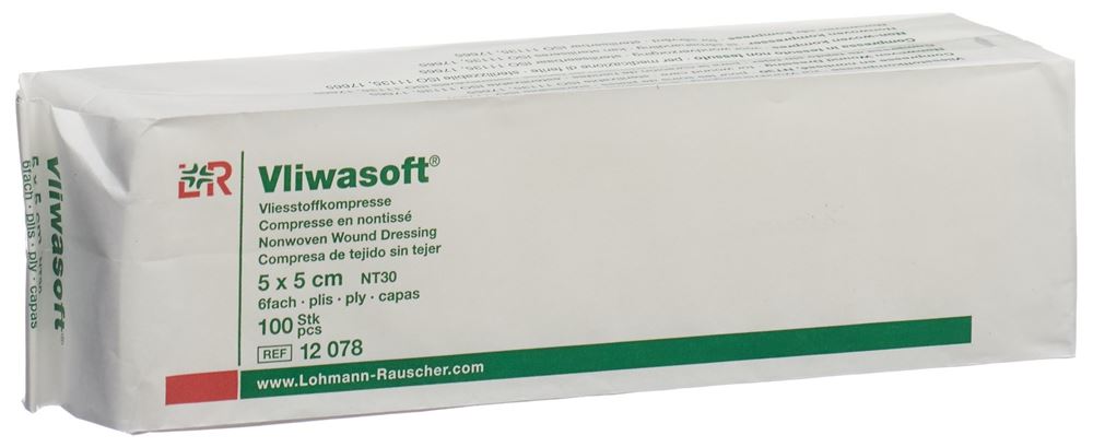 VLIWASOFT Vliesstoffko 5x5cm 6-l Btl 100 Stk