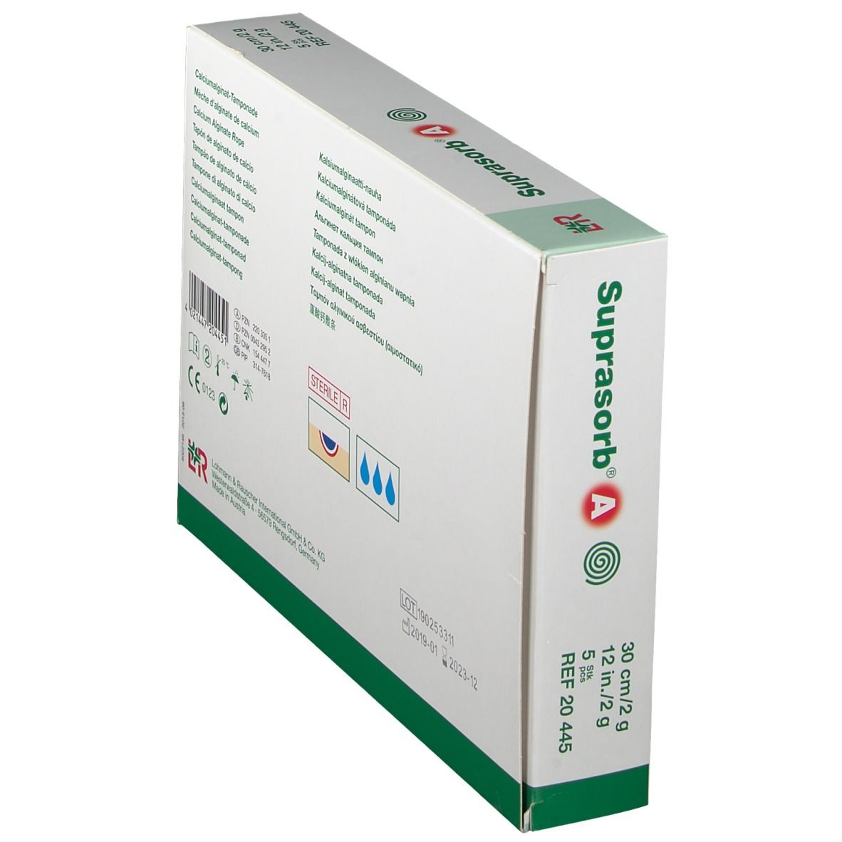 Calciumalginat-Tamponade Suprasorb A 30cm 2gr
