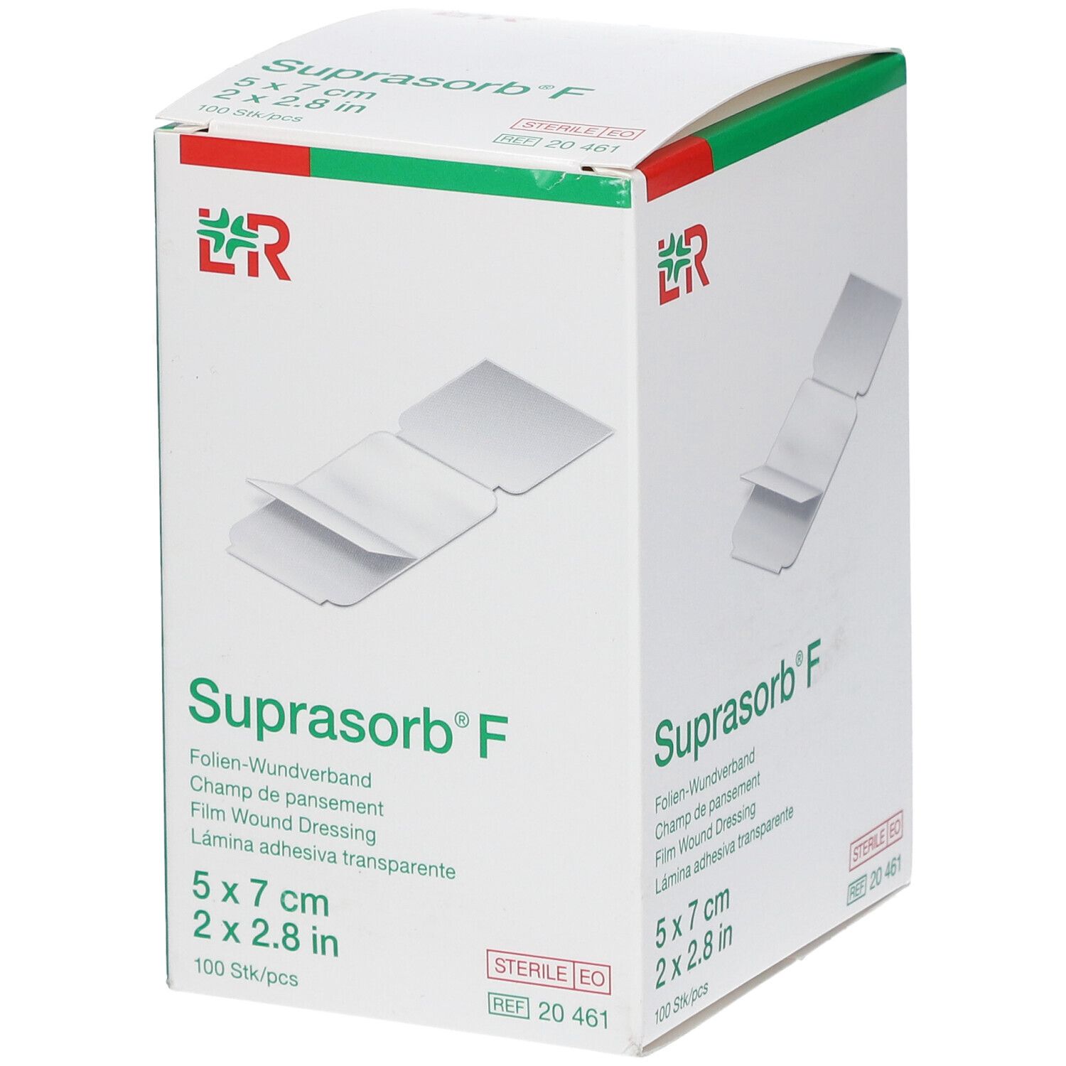 SUPRASORB F Folien-Wundverband 7x5 cm st 100 Stk