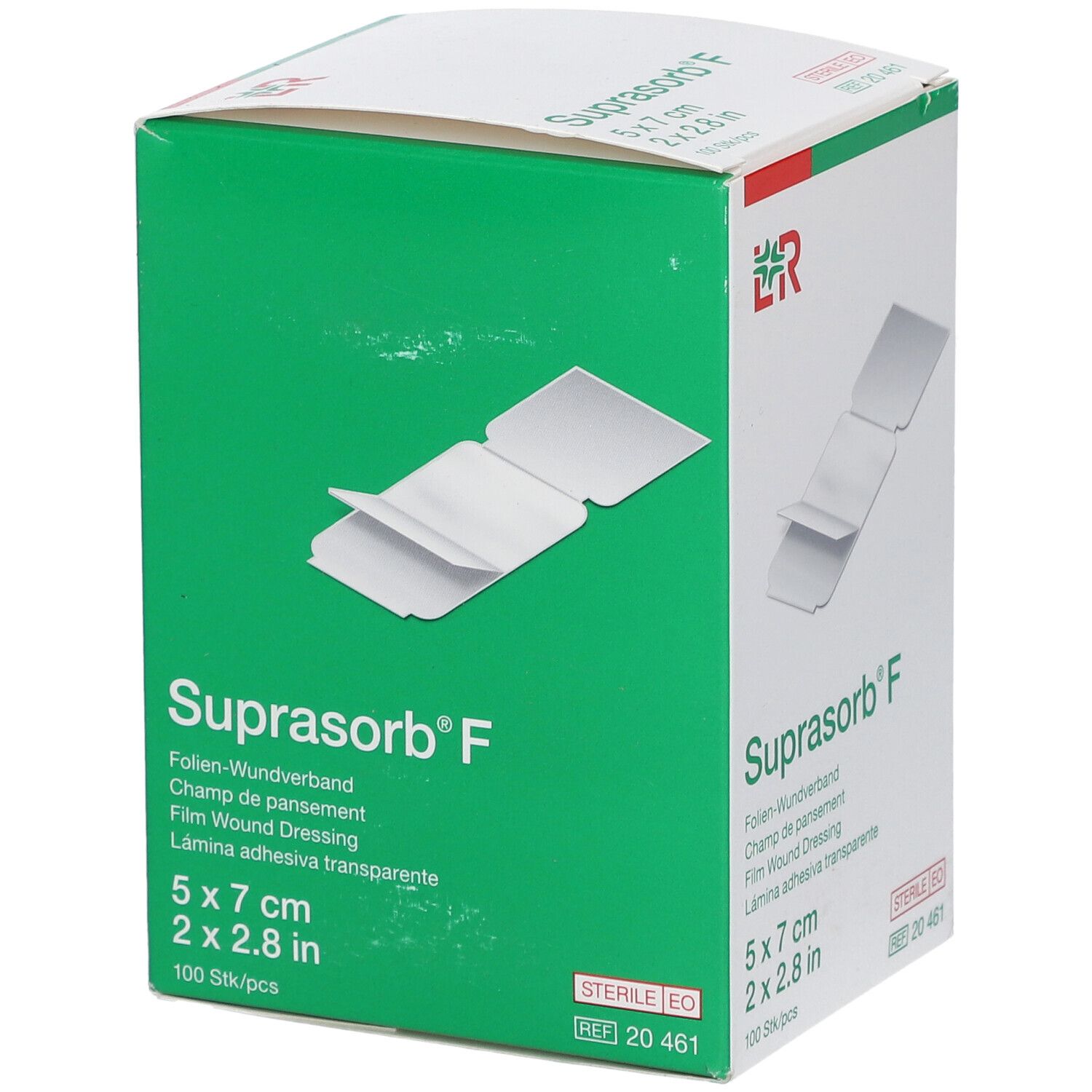SUPRASORB F Folien-Wundverband 7x5 cm st 100 Stk
