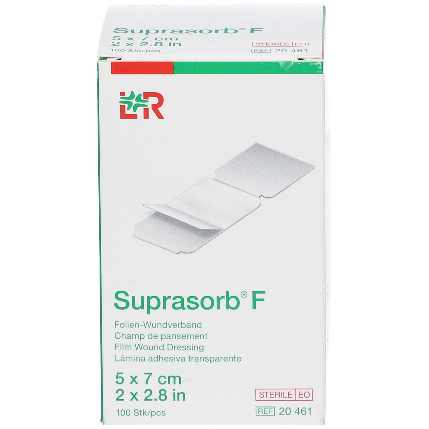 SUPRASORB F Folien-Wundverband 7x5 cm st 100 Stk
