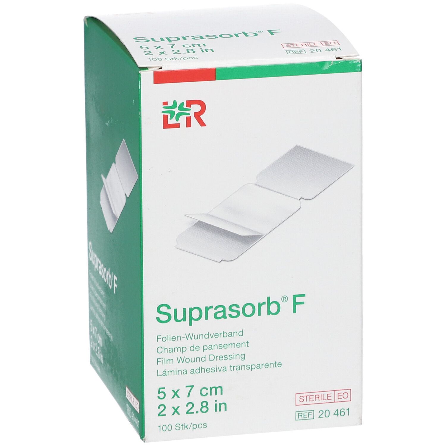 SUPRASORB F Folien-Wundverband 7x5 cm st 100 Stk