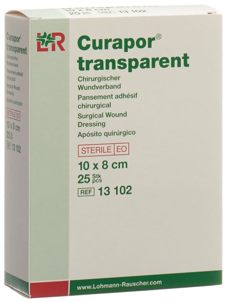 CURAPOR Wundverband 8x10cm transparent 25 Stk