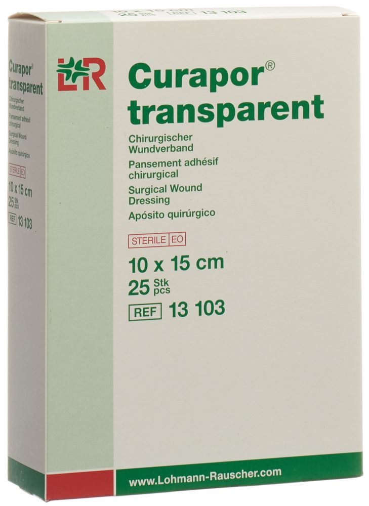 CURAPOR Wundverband 10x15cm transparent 25 Stk