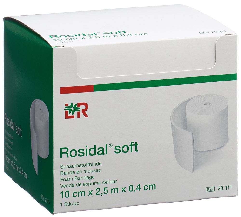 ROSIDAL soft Schaumstoffbinde 2.5mx10cmx0.4cm