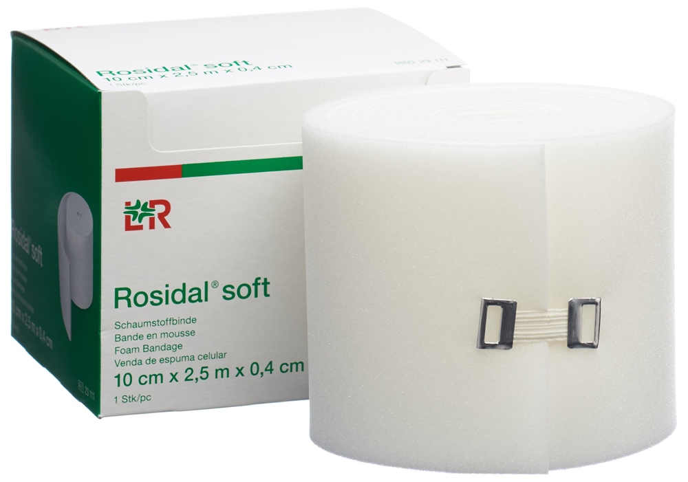 ROSIDAL soft Schaumstoffbinde 2.5mx10cmx0.4cm
