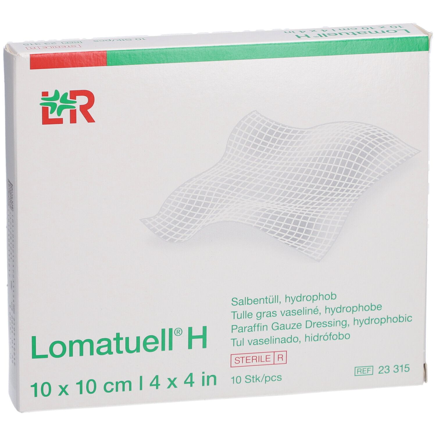 LOMATUELL H Salbentüll 10x10cm steril 10 Stk