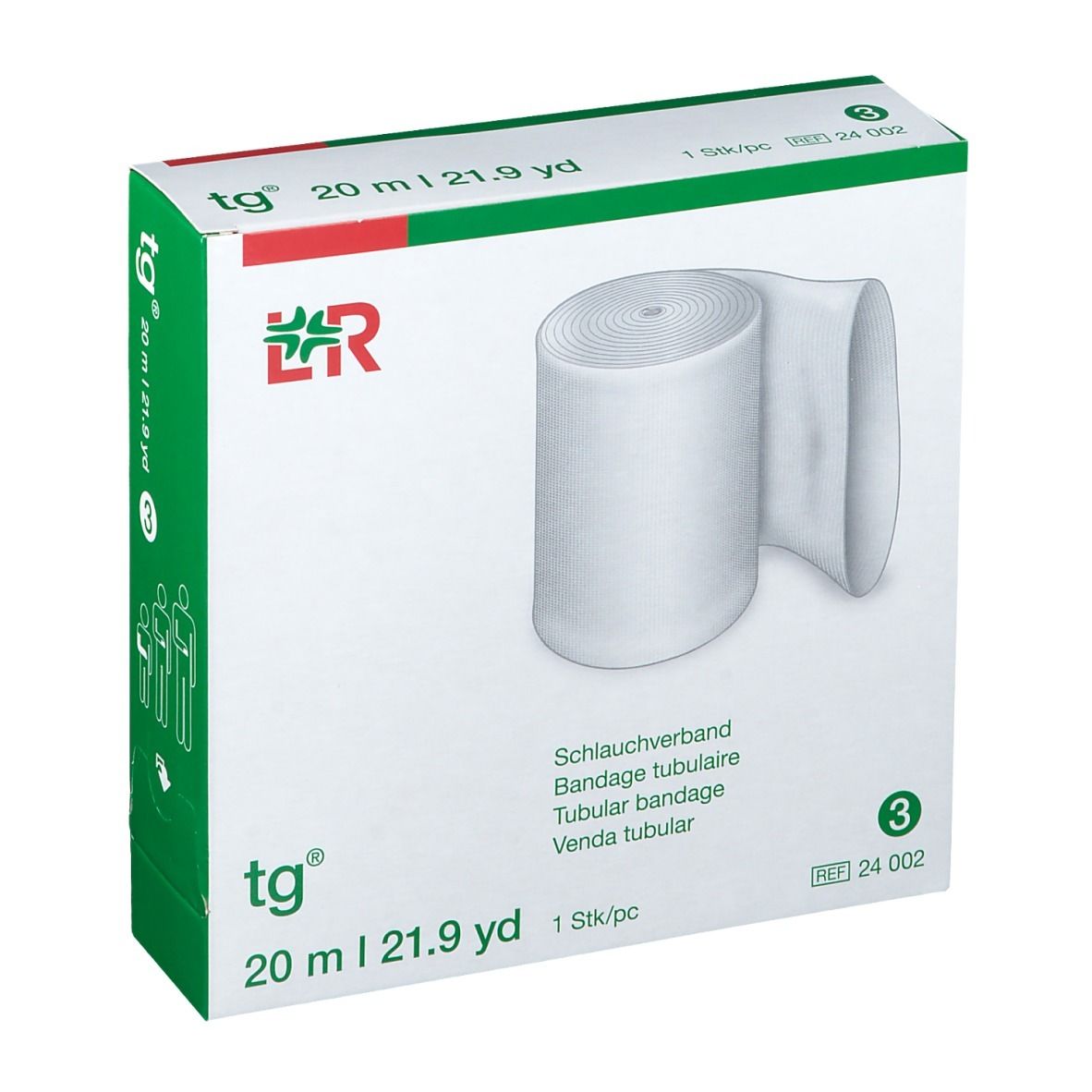 TG Schlauchverband 3cmx20m weiss Rolle